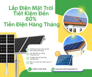 Lắp điện mặt trời tiết kiệm đến 80% tiền điện