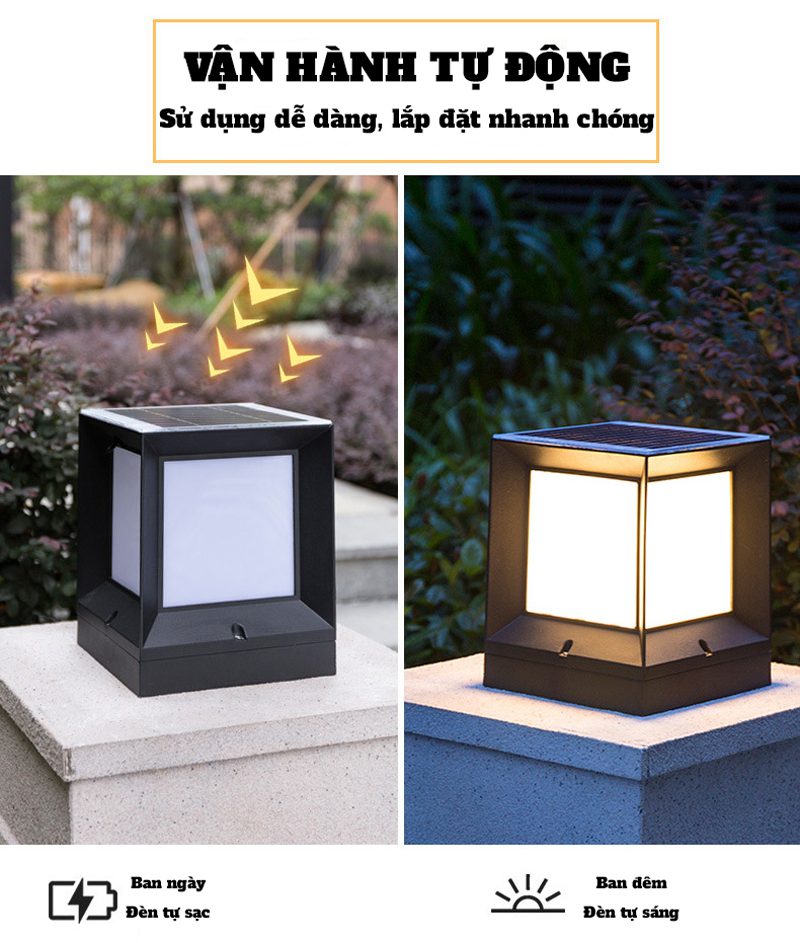 ĐÈN TRỤ CỔNG NĂNG LƯỢNG MẶT TRỜI-TC03 - Ảnh 2