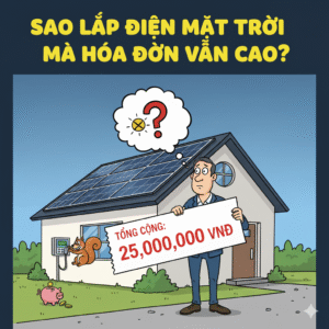 Sao Lắp Điện Mặt Trời Mà Hóa Đơn Vẫn Cao?